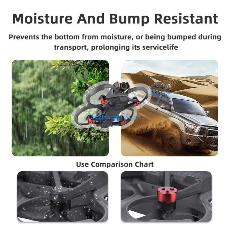 

C7AB Protective Motor Covers Motor Cover Caps Set For Avata 2 Enhancing Safety