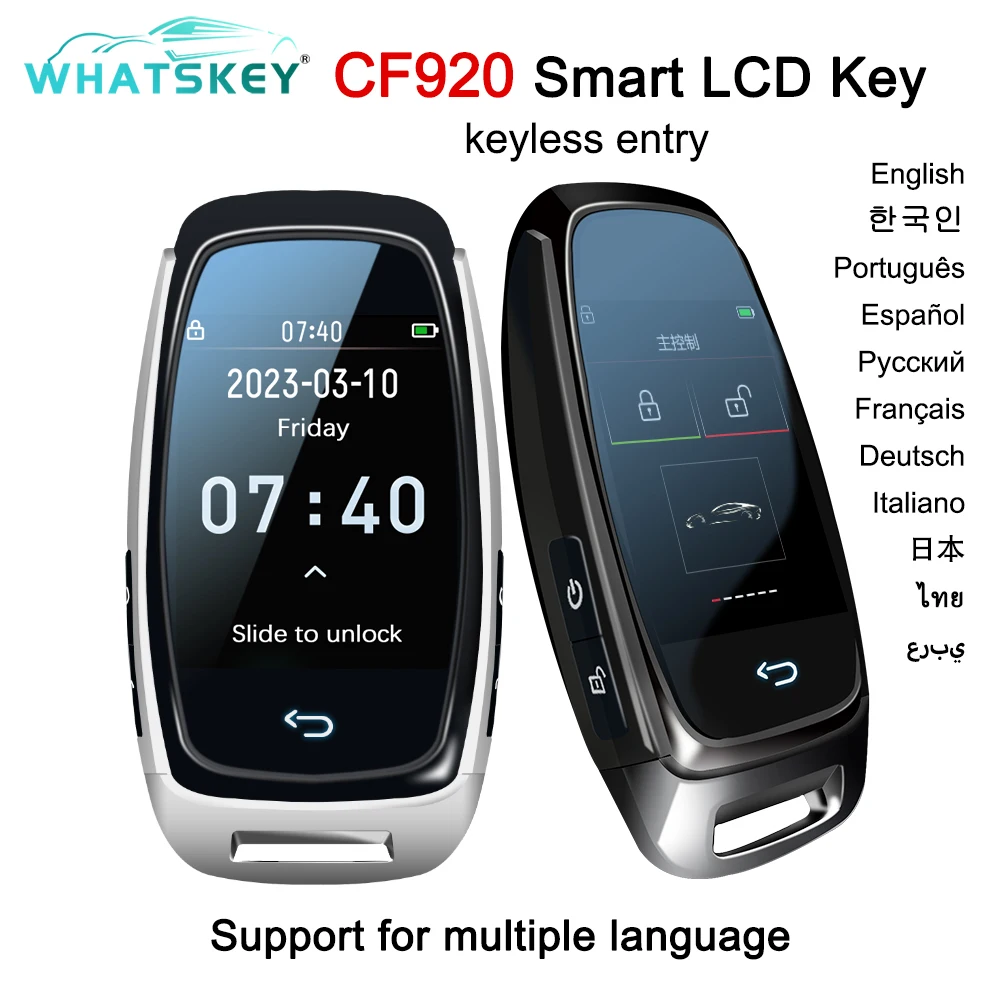 CF920 Универсальный модифицированный дисплей Smart Key ЖК-экран Удобный вход для BMW/Audi/Benz/KIA/Hyundai/Nissan/Ford/Toyota корейский/русский/английский