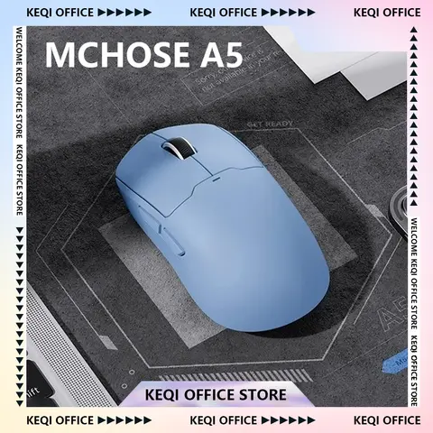 Mchose A5 Pro Max Ultra Gaming Mouse Leve Paw3395 Bluetooth Tri Mode Personalizar Ratos Sem Fio Pc Acessório E-Sports Presente