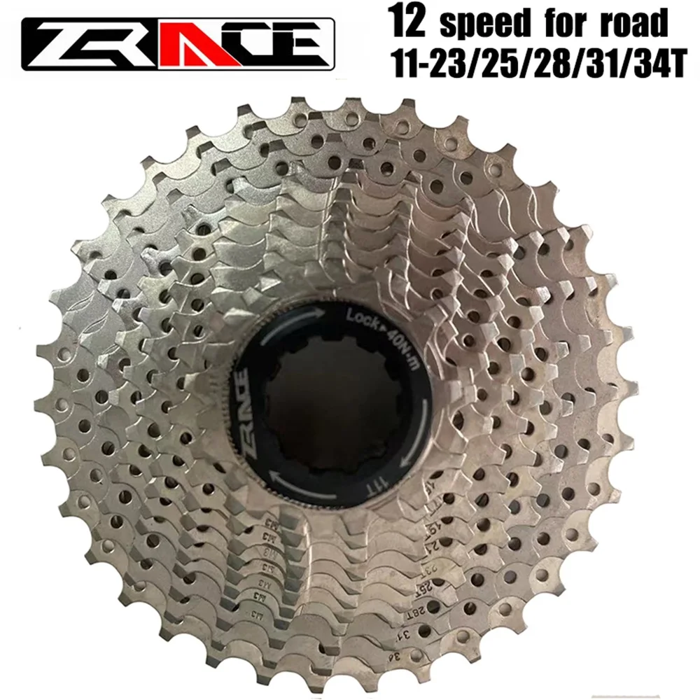 NEW ZRACE 12S Road Bicycle Freewheel Cassette 12 Speed MTB Bike Cassette 11-30/32/34T,Compatible with Ultegra 105 ZR-RD-12S