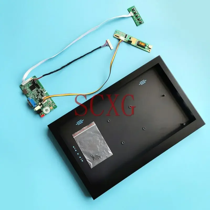 Fit HSD150PU15 ITUX97C LTN150U4 HV150UX1 1600*1200 LCD Monitor DIY Kit 30-Pin LVDS 1CCFL Metal Case+58C Controller Board 15