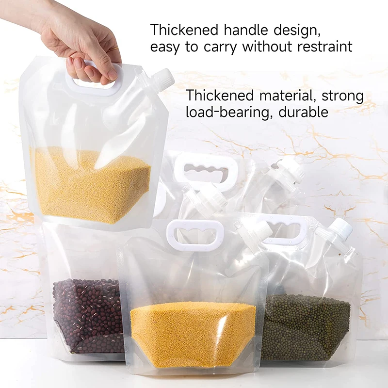 1/10PCS Grain Storage Bags Cereals Moisture-Proof Sealed Bag Reusable Grain Insect-proof Storage Bag Kitchen Organizer Tools