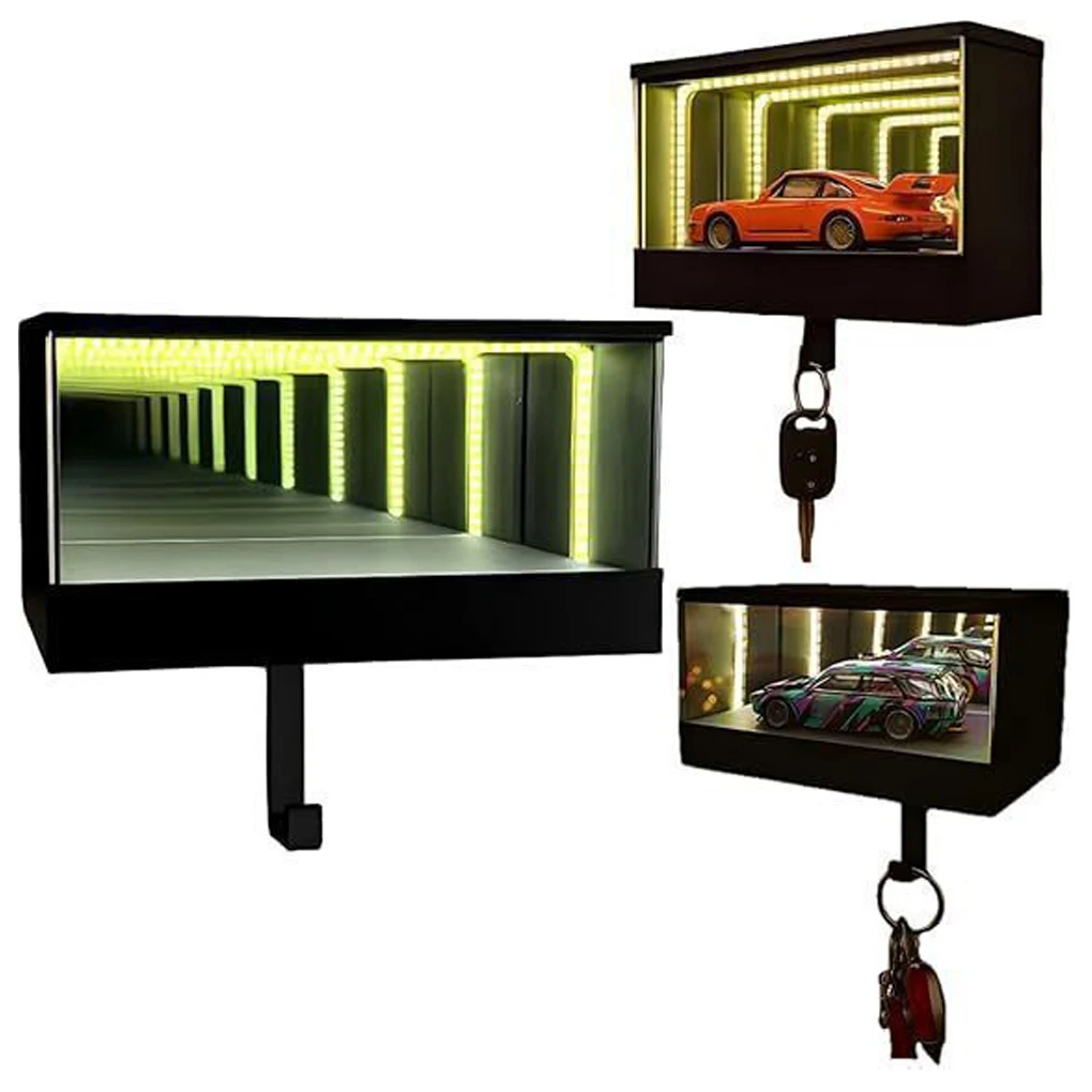 Porte-clés de garage avec LED pour la décoration du couloir, Noël, durable et robuste, même comme objet de collection que sur l'image