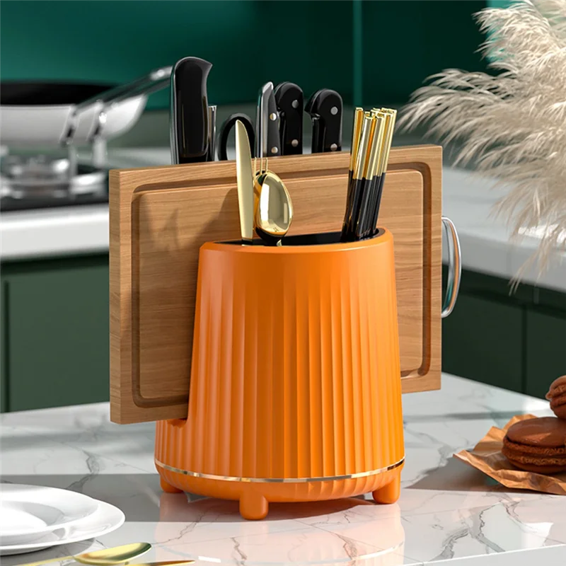 

Flash Trend Rotating Knife Rack, Cutlery Rack, Spoon, Chopsticks, Fork Storage Rack Storage Box, Multifunctional Kitchen Storage