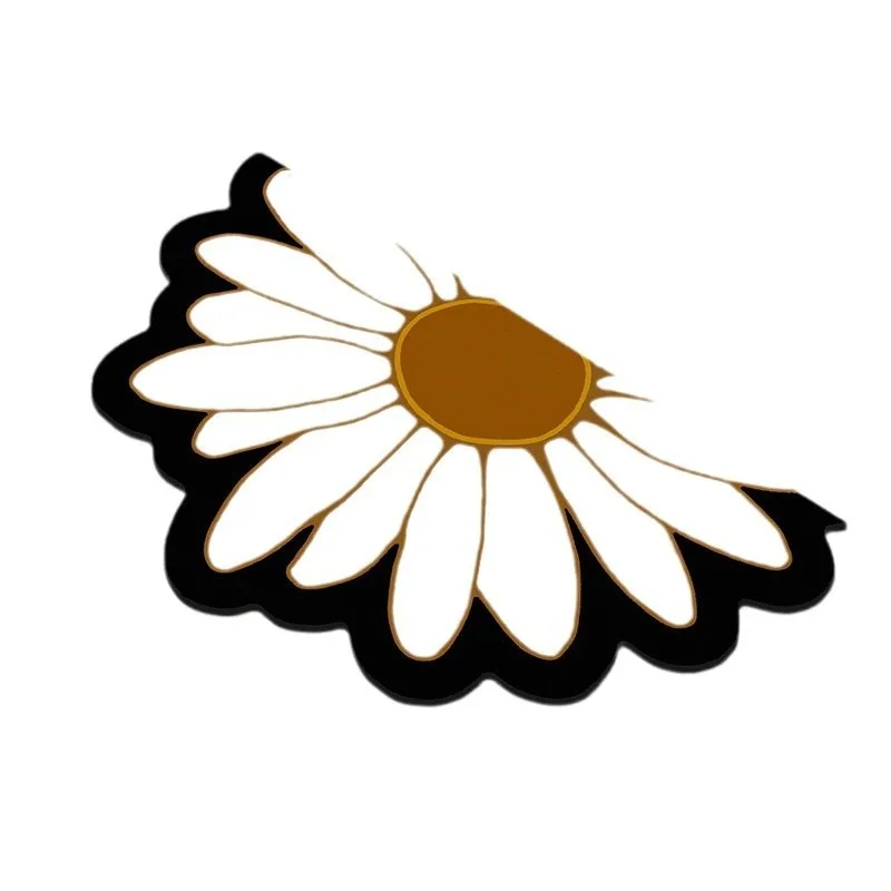 

Half-circle Flower Bathroom Toilet Entrance Silica Mud Anti-slip Water-absorbing Quick-drying Floor Mat