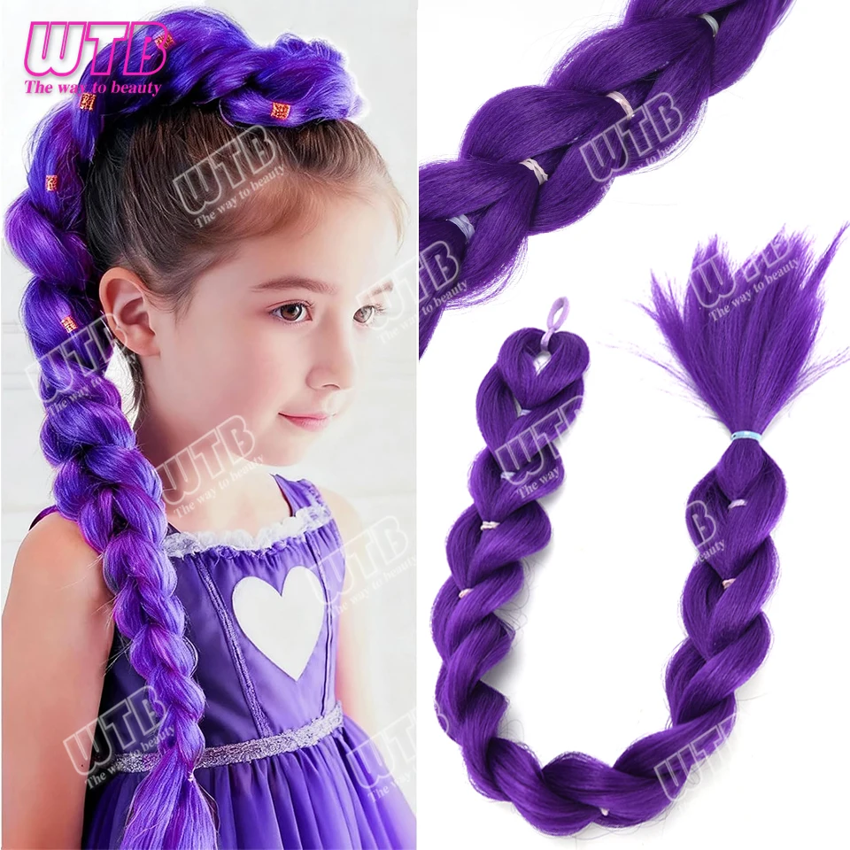 26 Inch Purple Brai… - image