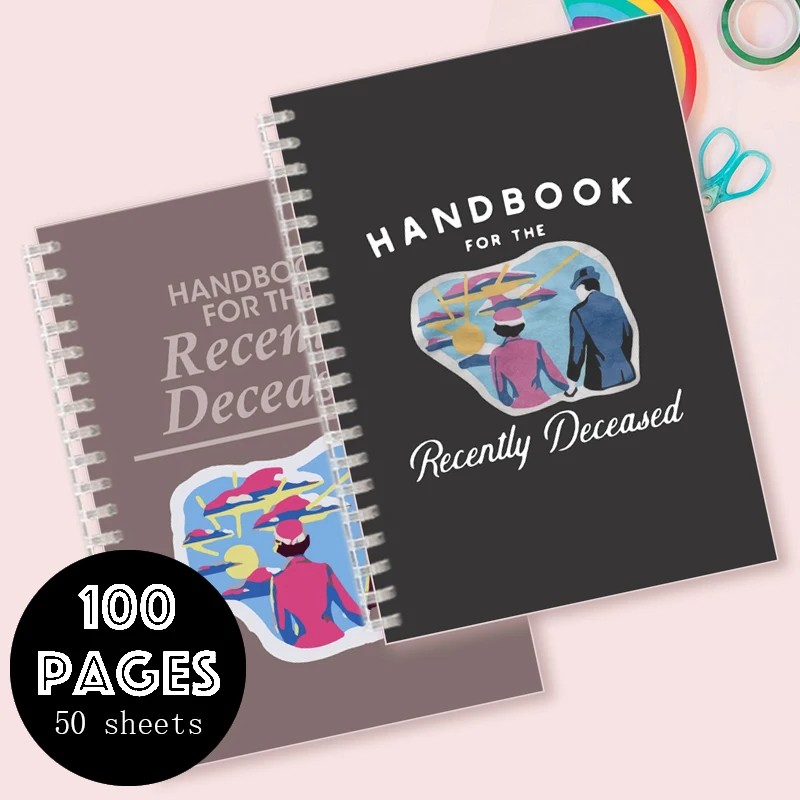 "دليل الموتى مؤخراً" - دفتر ملاحظات حلزوني - 100 صفحة، لتسجيل تحية الذكرى - زميل صديق العائلة #1