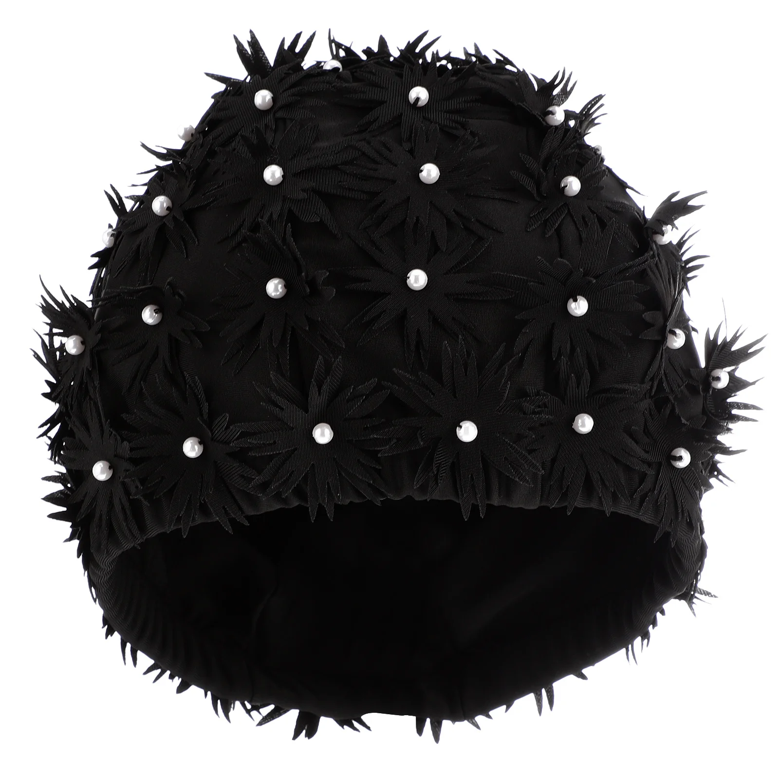 قبعة سباحة نسائية خفيفة الوزن وصديقة للبيئة بتصميم زهور ثلاثية الأبعاد، قبعة سباحة مريحة قابلة للتنفس لحمام السباحة والشاطئ للنساء