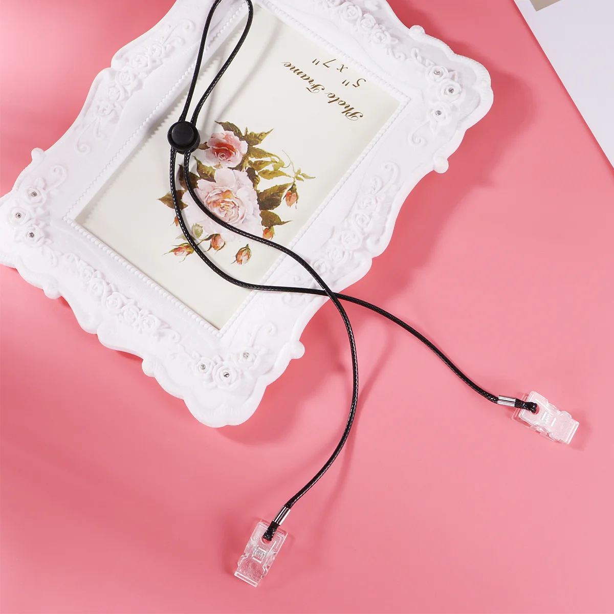 

Flexible Napkin Clips 5PCS Set with Chain Lanyard for Home Restaurant Office Decorative Table Accessory Supplies