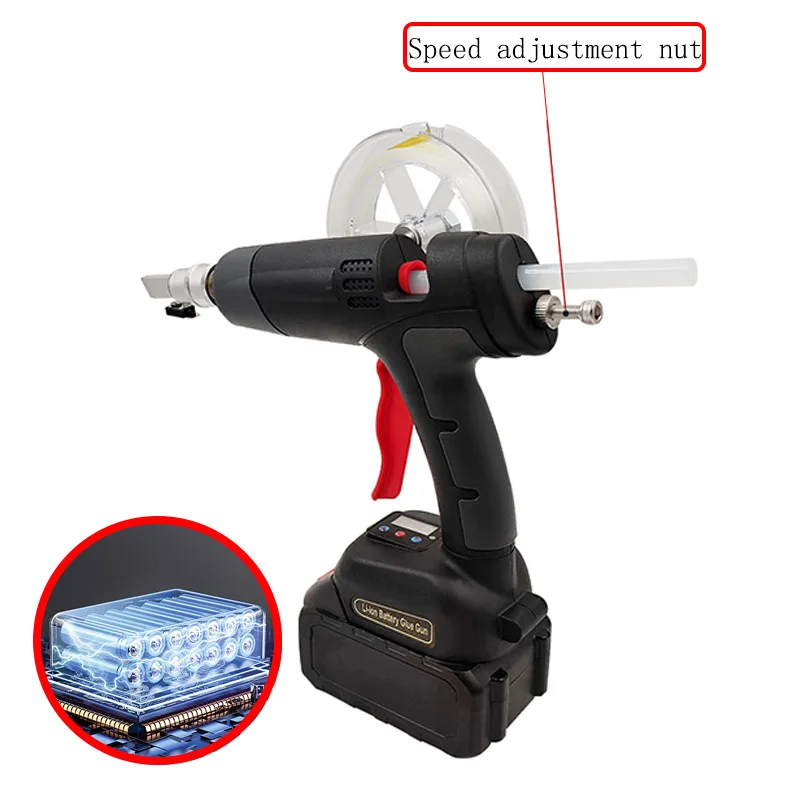 Rechargeable Electric Hot Melt Glue Gun For Invisible Optic Cable Indoor Hidden Fiber Optical Extension Cable Wiring Repair Tool