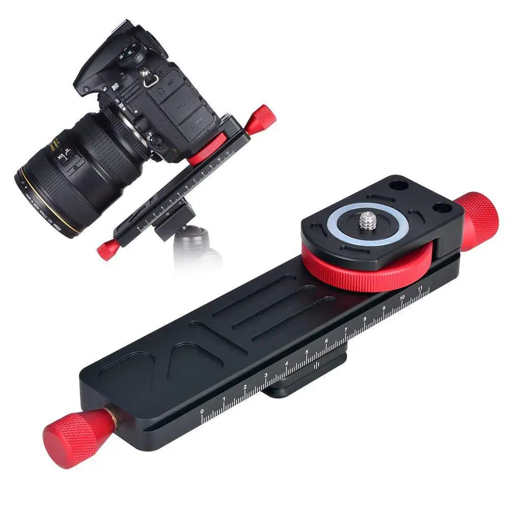 Aluminum Alloy Handwheel Slide, Special Gimbal for Macro Photography, Quick-loading Plate Bracket, Photography Accessories