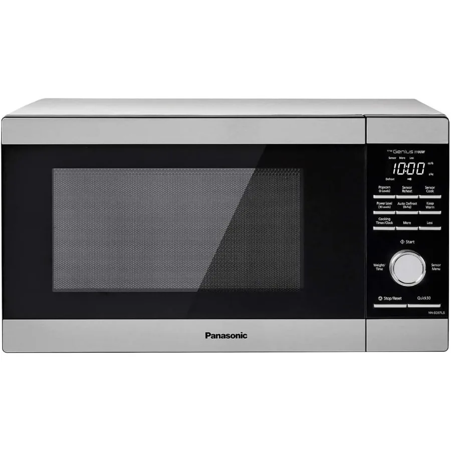 1,3 cu. Horno microondas de encimera de 1100 W con sensor Genius para cocinar y descongelación automática para un uso eficiente en la cocina, ideal para Qui