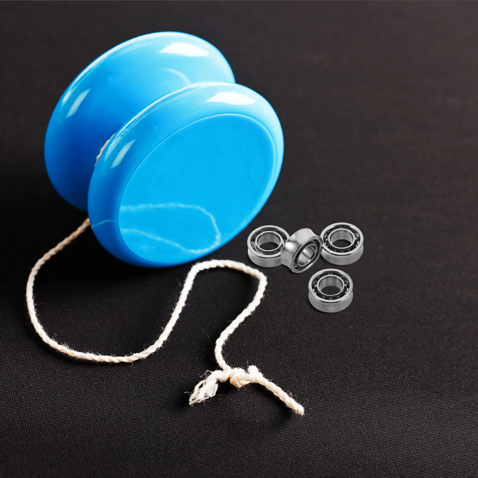 

4pcs Yoyo Bearings 10 Ball High Precision Deep Groove Steel For Skateboard Scooter Unresponsive Miniature Radial Ball Bearings