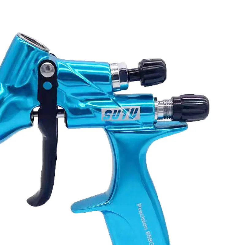 Imagem -02 - Sutu-pistola de Pintura de Alta Atomização Aerógrafo 13 mm Bocal Óleo ou Água à Base de 958g a