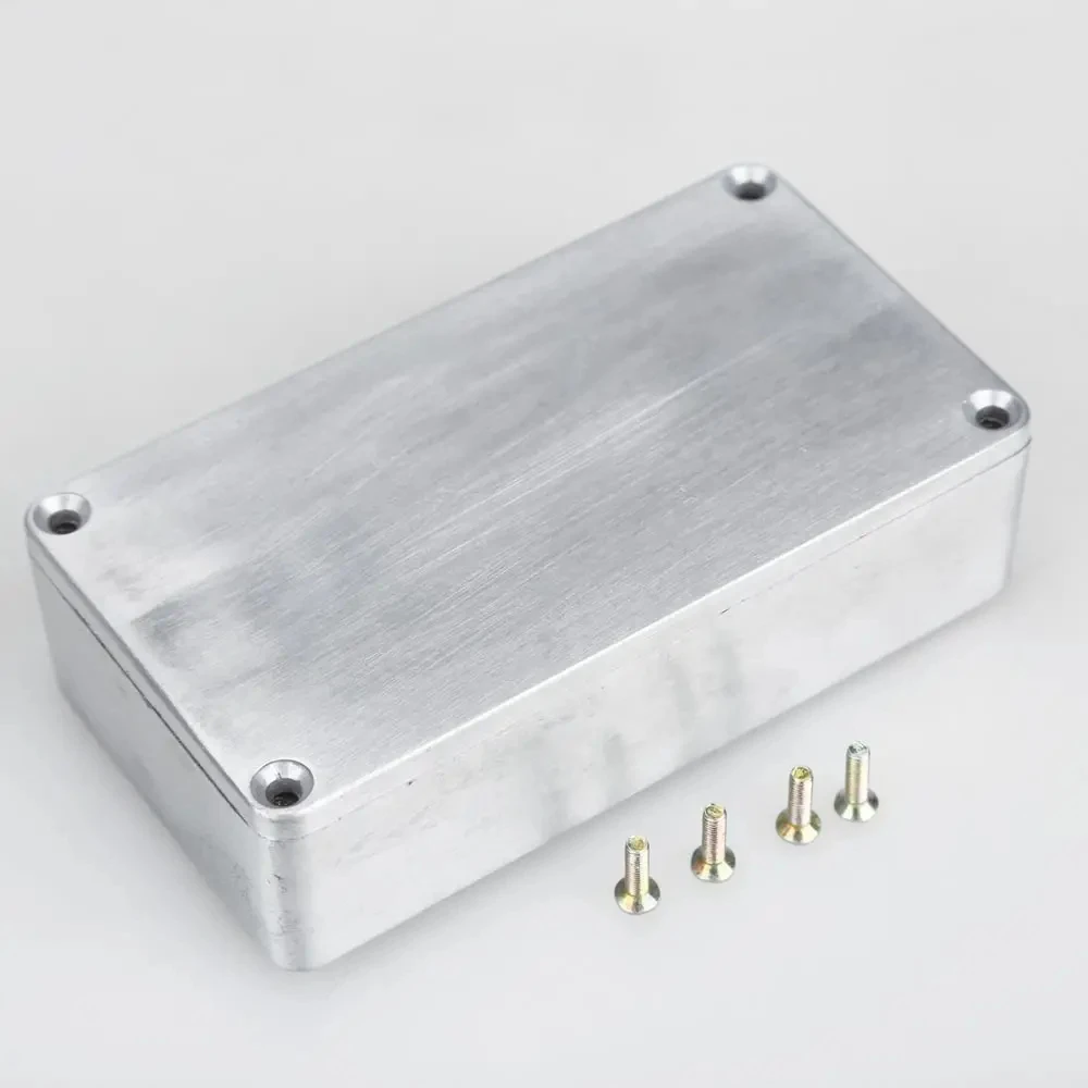 Caixa de Efeitos para Guitarra 1590B com Parafusos, Caixa de Alumínio para Pedal de Efeitos, Kit de Substituição para Instrumentos Musicais