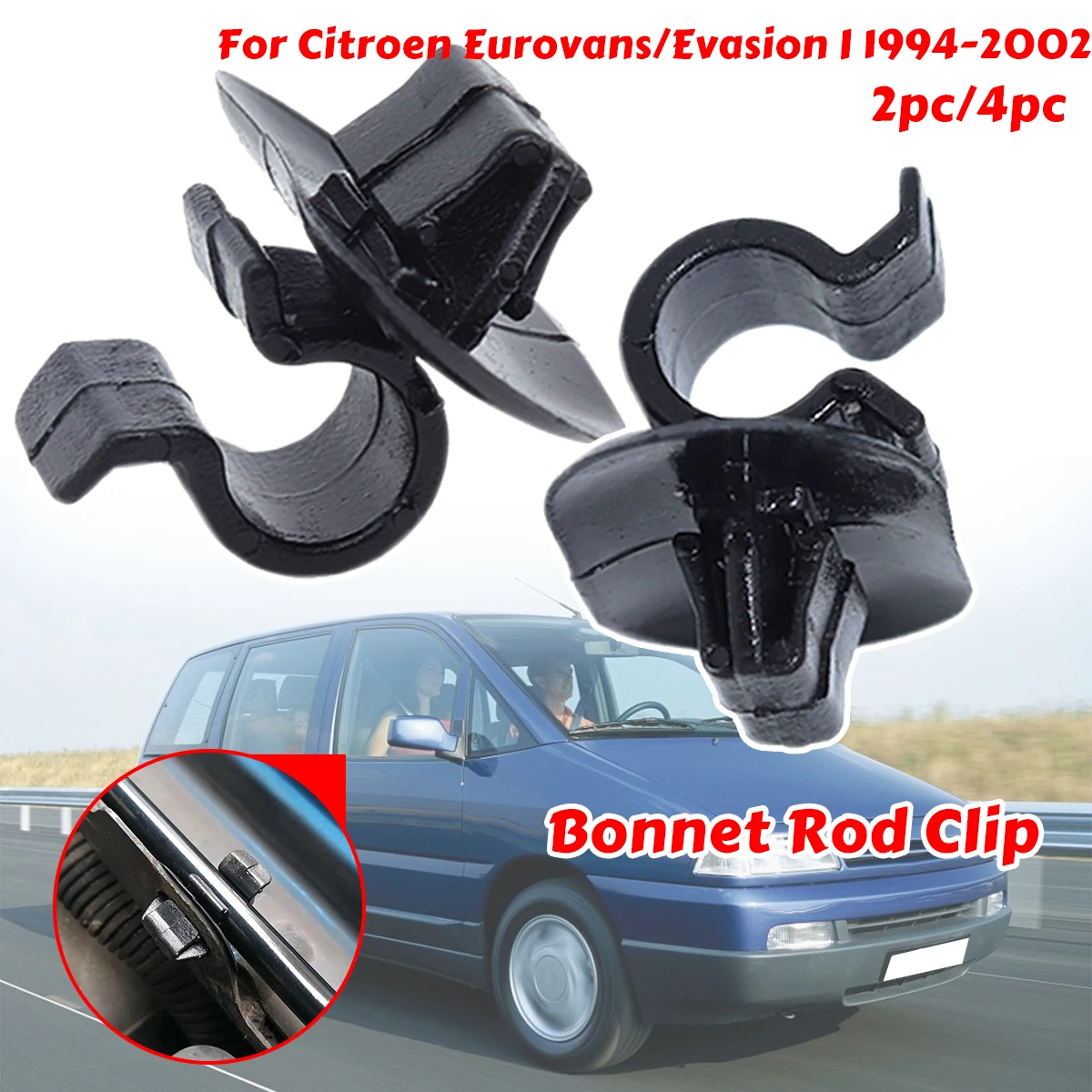 

Bonnet Rod Clip For Citroen Eurovans Evasion I Support Stay Strut Arm Retainer Holder Prop Buckle Clamp Under Lock Hood Fittings