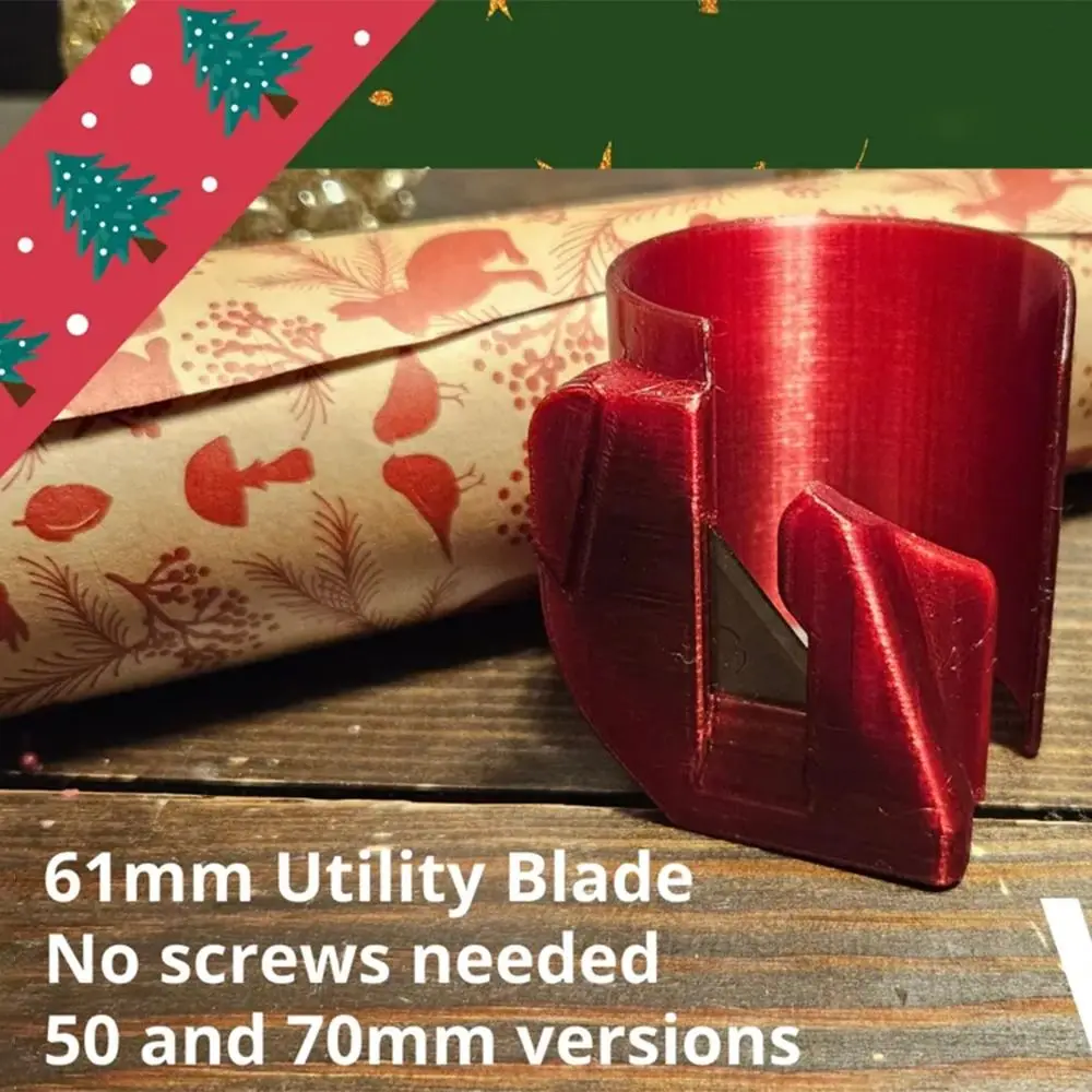 Portable Mini Christmas Wrapping Paper Cutter Replaceable Easy to Cut Packaging Paper Cutting Crafting Paper Cutting Machine