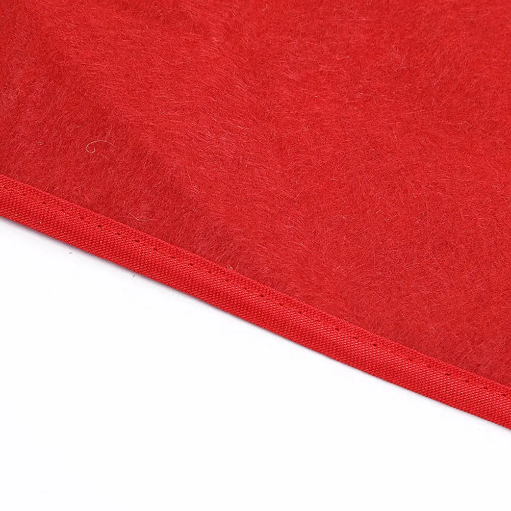 

Christmas Elk Pattern Tree Skirt Red Round Carpet 80cm Xmas Tree Apron Decoration for Home Store Office School Holiday