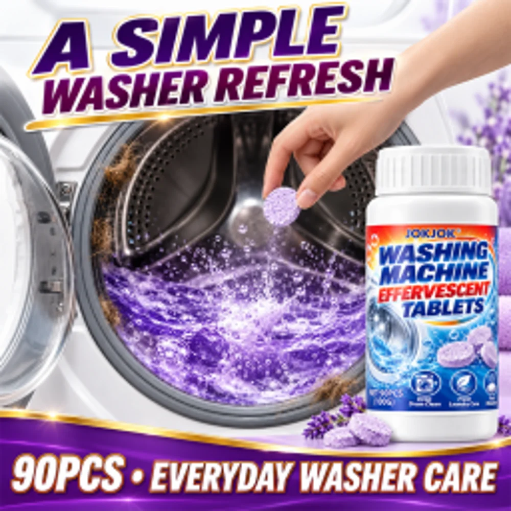 Washing Machine Cleaner Tablets Deep Cleaning Descaler For Pet Owners Removes Hidden Grime Pet Odor Fur Scum All Washer Types