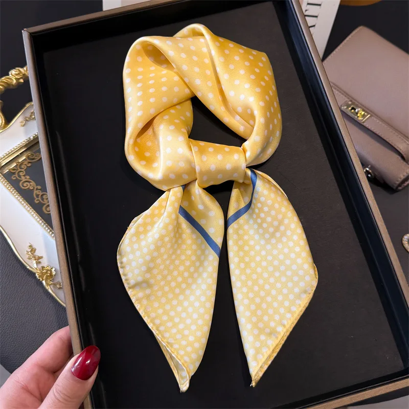 Boheemse Stijl Print Luxe Merk Zijden Vierkante Sjaal Vrouwen Satijnen Sjaals Halsdoek Wrap Sjaals Bandana Haar Hjiab Bloemen