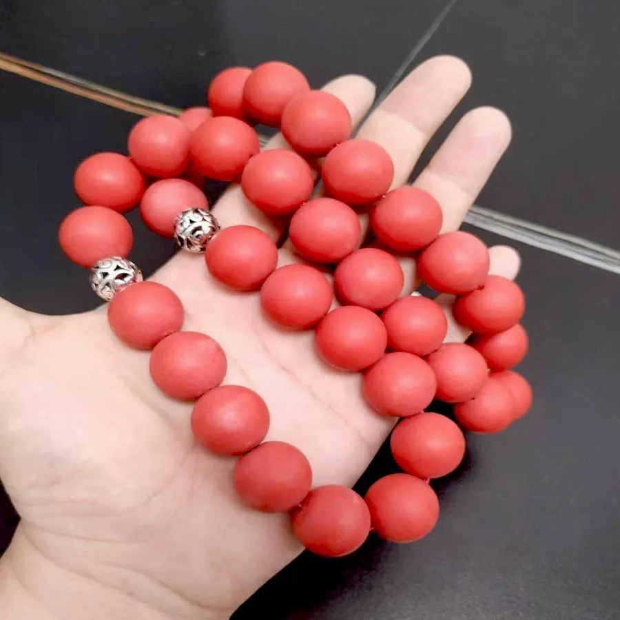 Tasbih 20mm size Frosted red resin Muslim 33 prayer beads misbaha gift ramadan