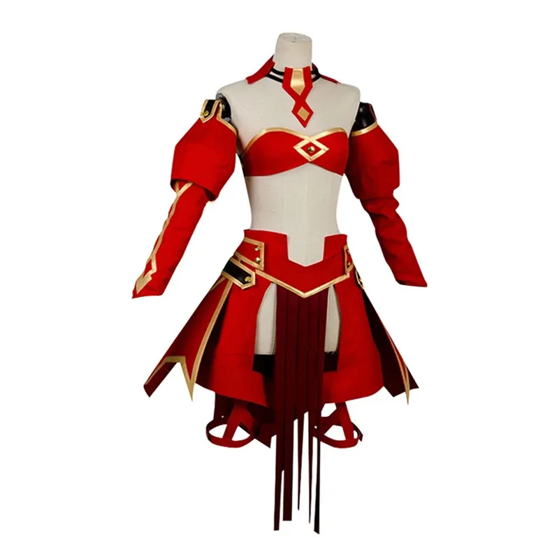 QQ681 مصير الطلب الكبير Astolfo فستان مصير أبوكريفا صابر من الأحمر موردريد تأثيري حلي ملابس حفلات الهالوين تخصيص