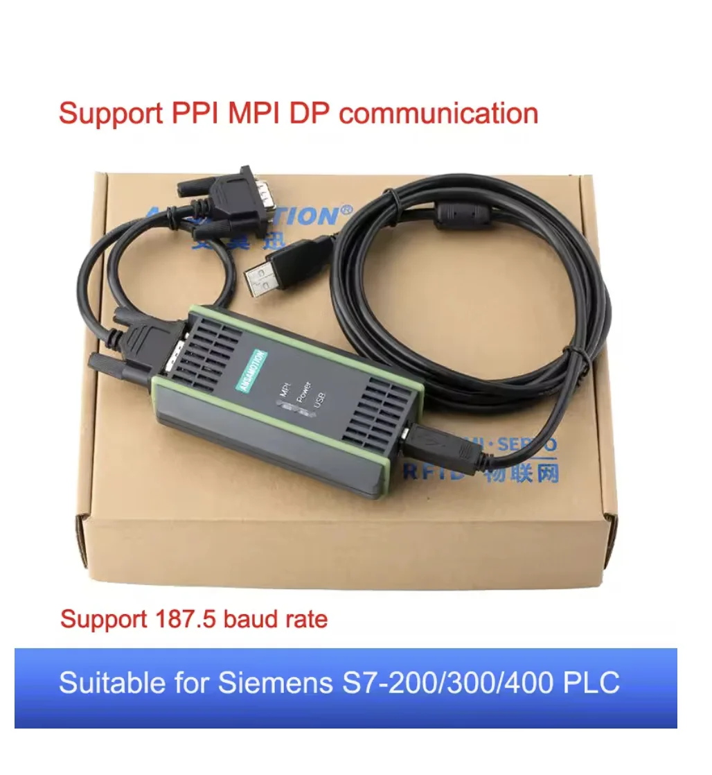 USB-MPI Programming Cable 6ES7972-0CB20 with Isolation For Siemens S7-200/300 /400 PLC System of 187.5 Baud Rate