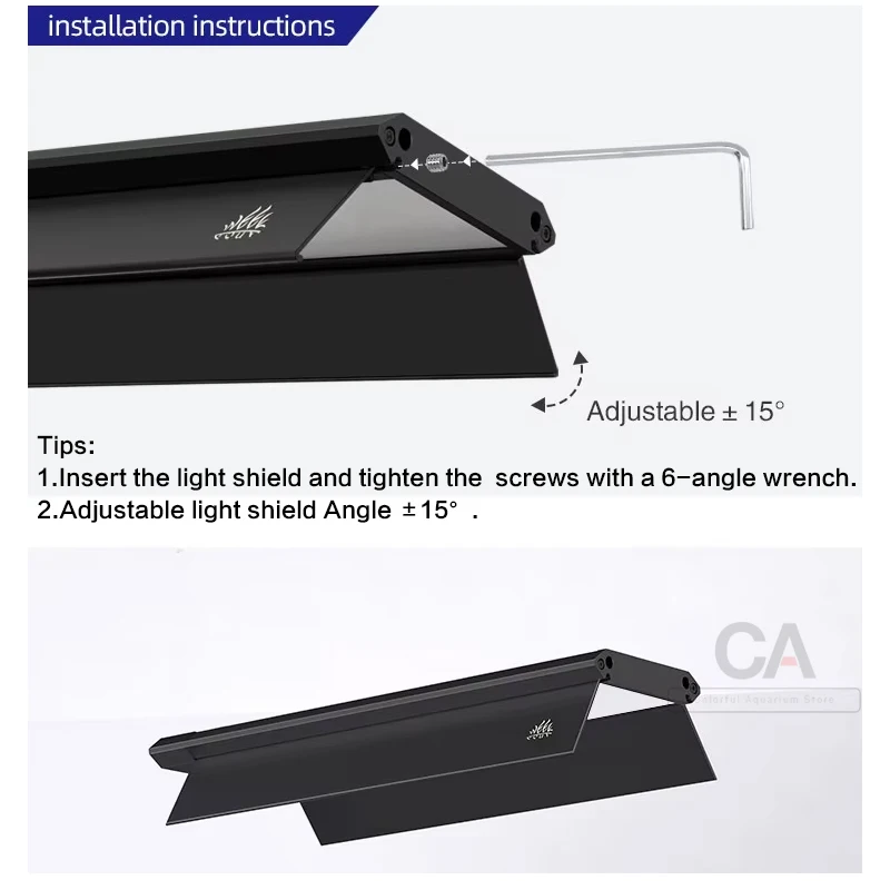 Week Aqua Aquarium S/M/V Series Lamp Shade