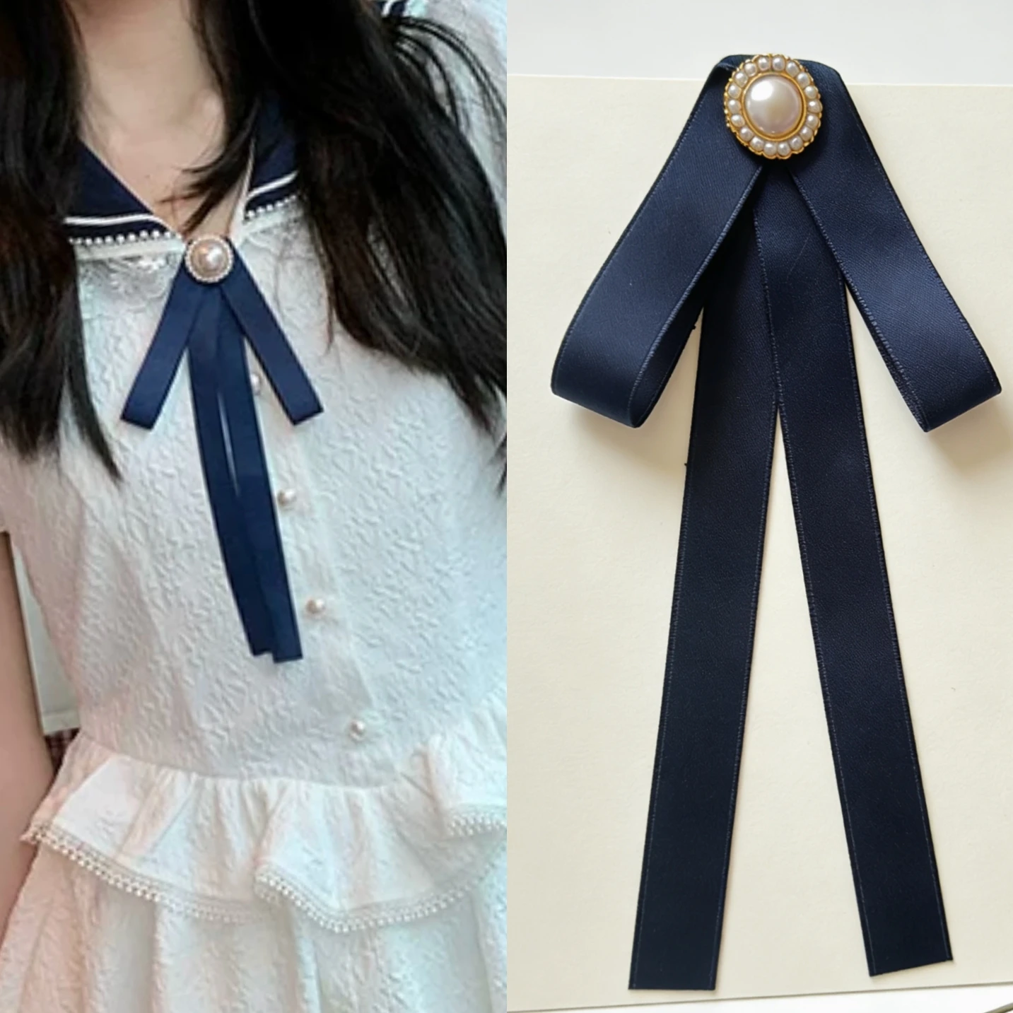 corbata-de-mono-decorativa-de-seda-azul-marino-estilo-jk-con-lazo-de-mariposa-pin-de-solapa-accesorio-de-moda-de-color-puro