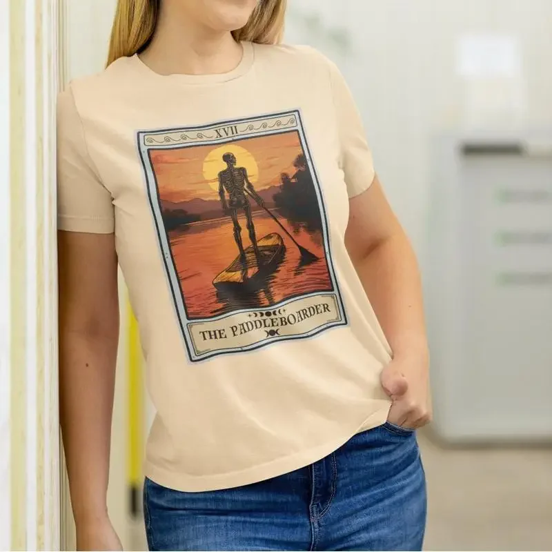 The Paddleboarder Tarot Card T Shirt Stand Up Paddleboarding
