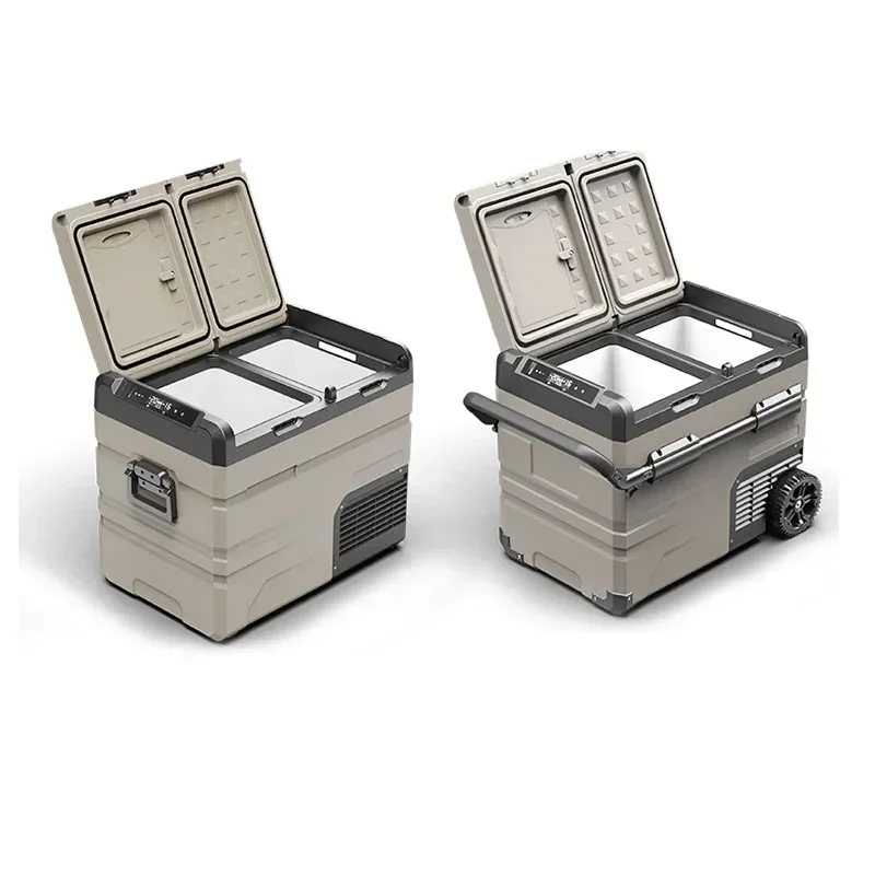 الأجهزة المنزلية باب مزدوج سيارة ثلاجة ضاغط التبريد 12V24V سيارة المنزل ثنائي الاستخدام الفريزر المبردة التجمد السريع