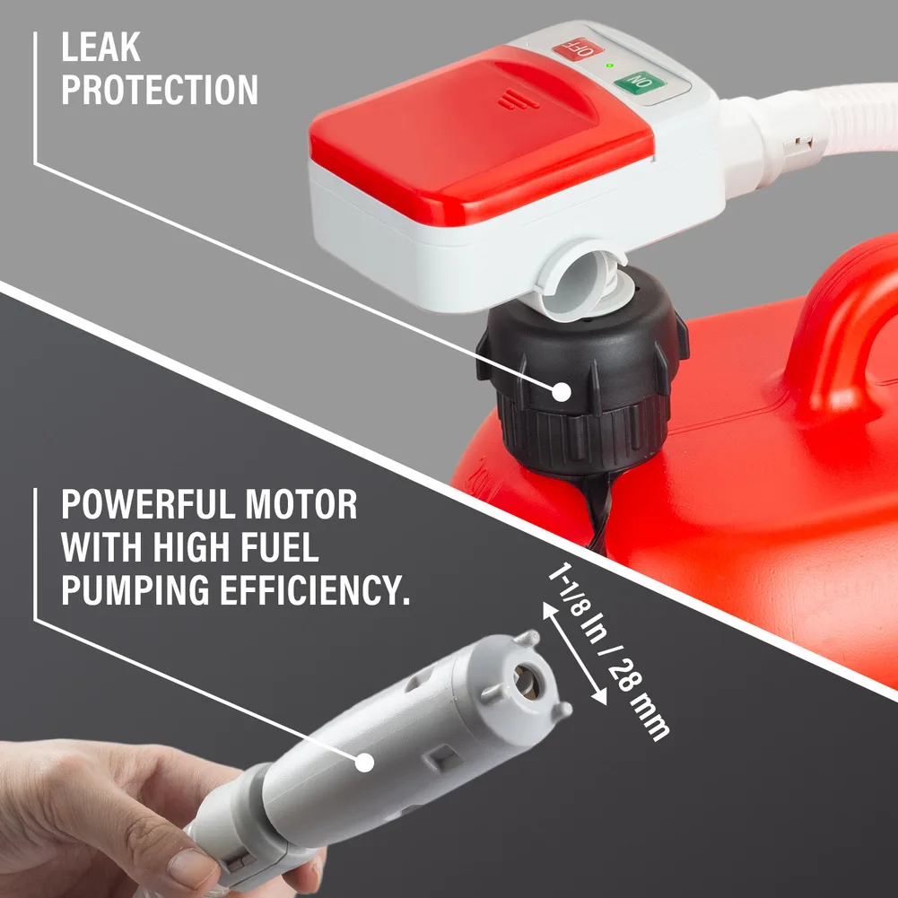Auto-Stop Pump Electric Refueling Pump 19-inch Intake Hose Automatic Fuel Transfer Solution Diesel Transfer Pump