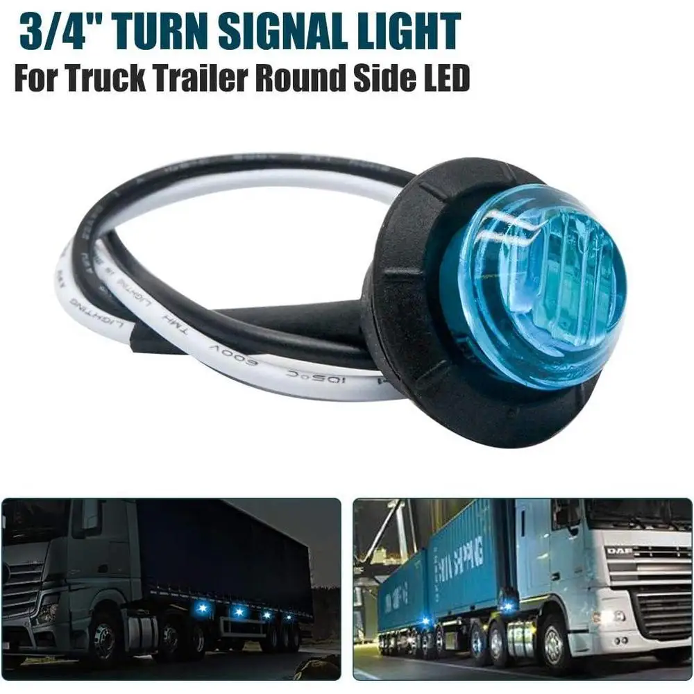 12V Car LED Indicator Turn Signal Light Universal For Trailers Trucks Vans Buses LED Indicator Turn Signal Light