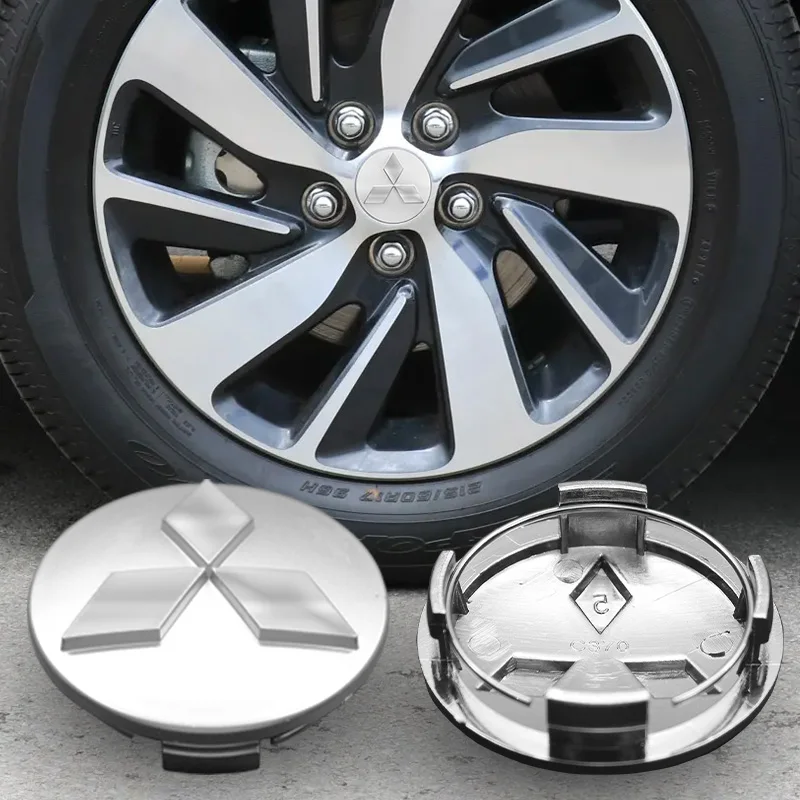 4pcs 60mm Car Styling Wheel Center Hub Caps Rim Cover For Mitsubishi Lancer 10 9 EX Outlander 3 ASX L200 Competition Accessories