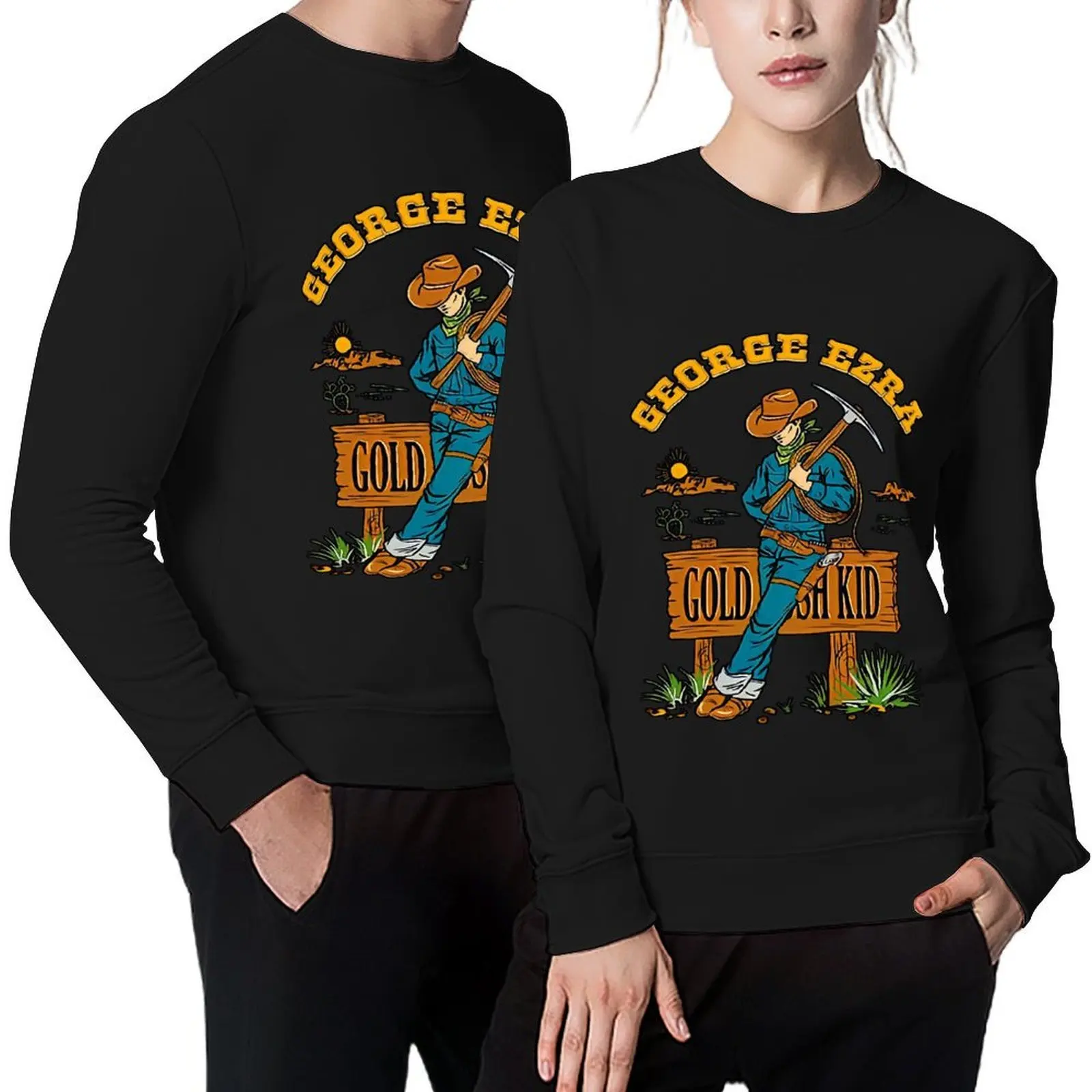 

George Ezra Pullover autumn new products men wear autumn japanese style new sweatshirts