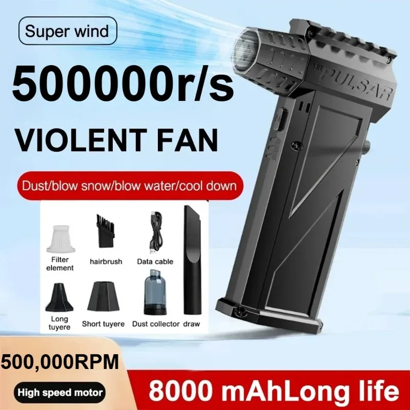 

Air Blower 500000RPM X3Pro Turbo Jet Blower Powerful Brushless Motor Turbo Fan Wind Speed 52m/s 8000mAh Souffleur Air Puissant