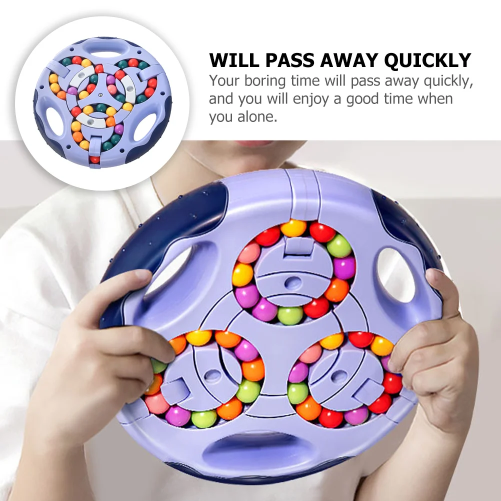 Perles roulantes anti-Stress, jeu de Fidgeting, disque de haricot rotatif, jeu de décompression, Cube éducatif pour enfants, doigt sensoriel