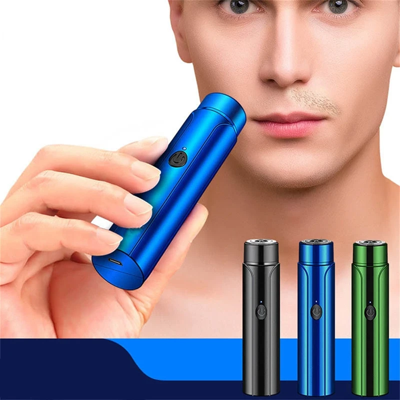 Mini Portable Electric Shaver, Waterproof Shaver, USB Rechargeable Rotary Shaver,Gift For Boyfriend Husband Dad