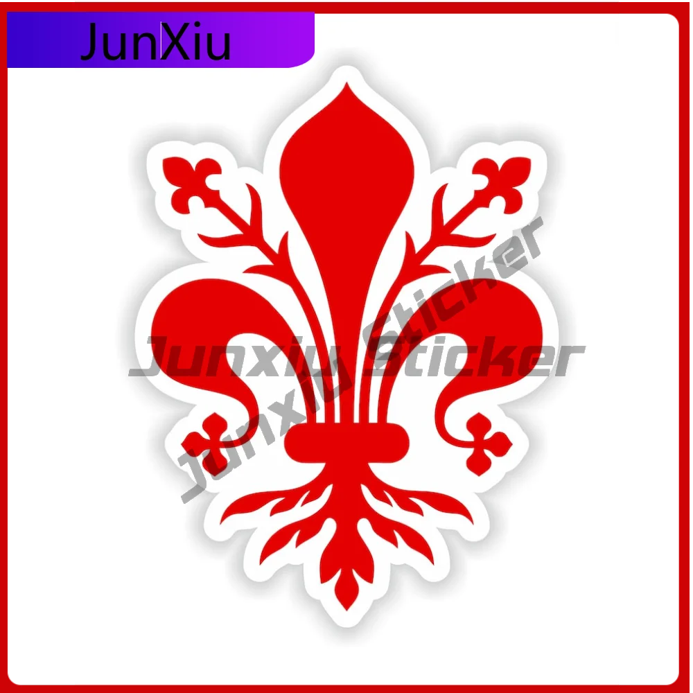 

Firenze Florence Coat of Arms Sticker Italy Toscana Heavy Duty Vehicle Sticker For Wall Door Weatherproof Decoration Auto