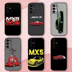 M-Miata Car MX5 Phone Case For Samsung S24,S21,S22,S23,S30,Ultra,S20,Plus,Fe,Lite,Note,10,9,5G Black Soft Shell