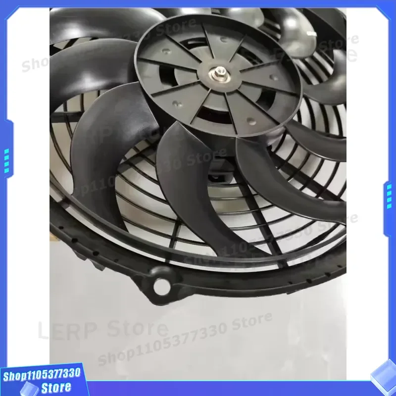 280mm 11 Inch BLDC Condenser Cooling Fan for Bus Air Conditioning System 12V 24V DC High Efficiency Radiator Blower Motor 12V