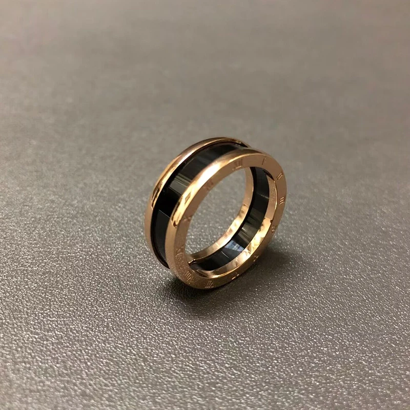 Anillos clásicos de acero inoxidable para hombre y mujer, joyería de moda de 8mm, diseño Vintage de lujo, Kpop, Hip Hop, para dedo, para fiesta, nuevo