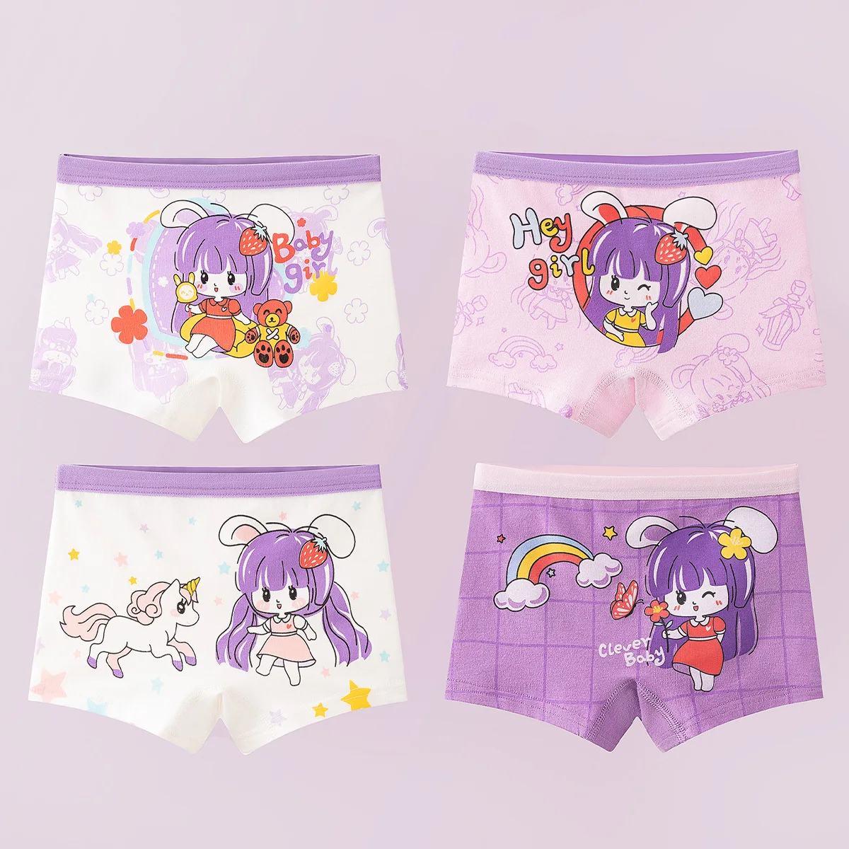 Celana Boxer Anak Perempuan Motif Beruang Lucu Bahan Katun Murni Kelas A Lembut dan Nyaman