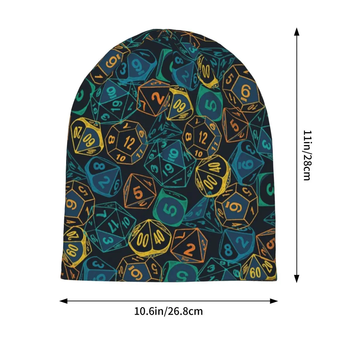 آر بي جي النرد البط البري العنقودية الدافئة محبوك قبعة موضة بونيه قبعة الخريف الشتاء في الهواء الطلق قبعات حريمي للرجال النساء الكبار #3