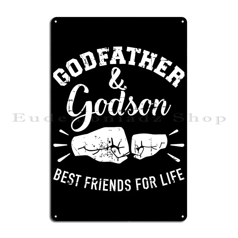 Godfather And Godson Frien Metal Sign Printing Decoration Bar Cave Iron Customize Tin Sign Poster