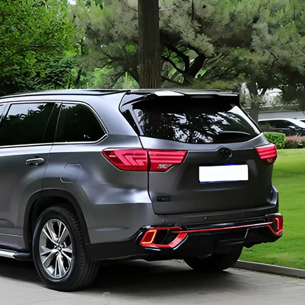 المصابيح الخلفية للسيارات لتويوتا هايلاندر 2015-2021 LED مجموعة المصابيح الخلفية للسيارة ترقية لكزس نمط الديناميكي بدوره الملحقات