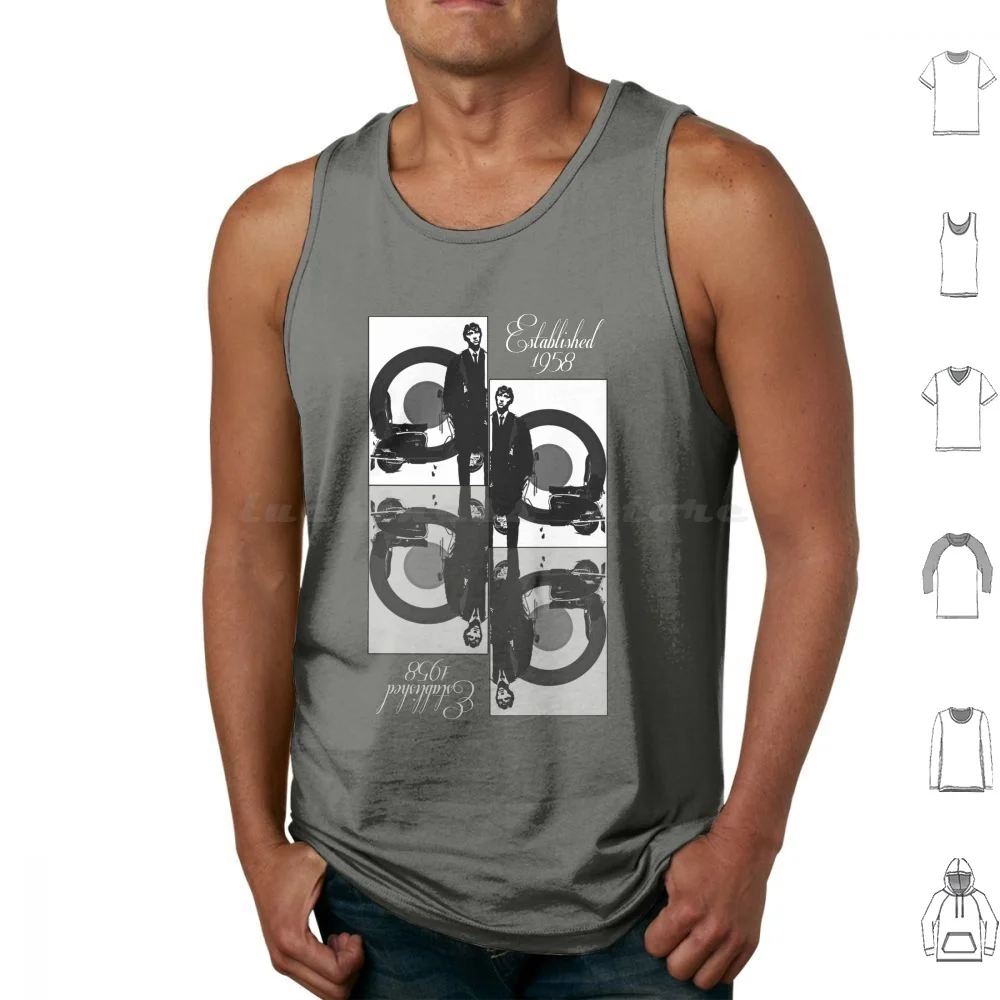 Mods-Established 1958 Tank Tops Print Cotton British Culture Mods