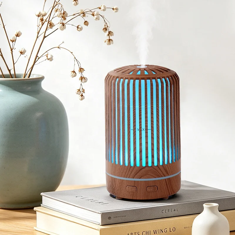 USB Eco-Friendly Plastic Portable Ultrasonic Aromatherapy Diffuser Humidifier LED Lighting Large Capacity Household Gift