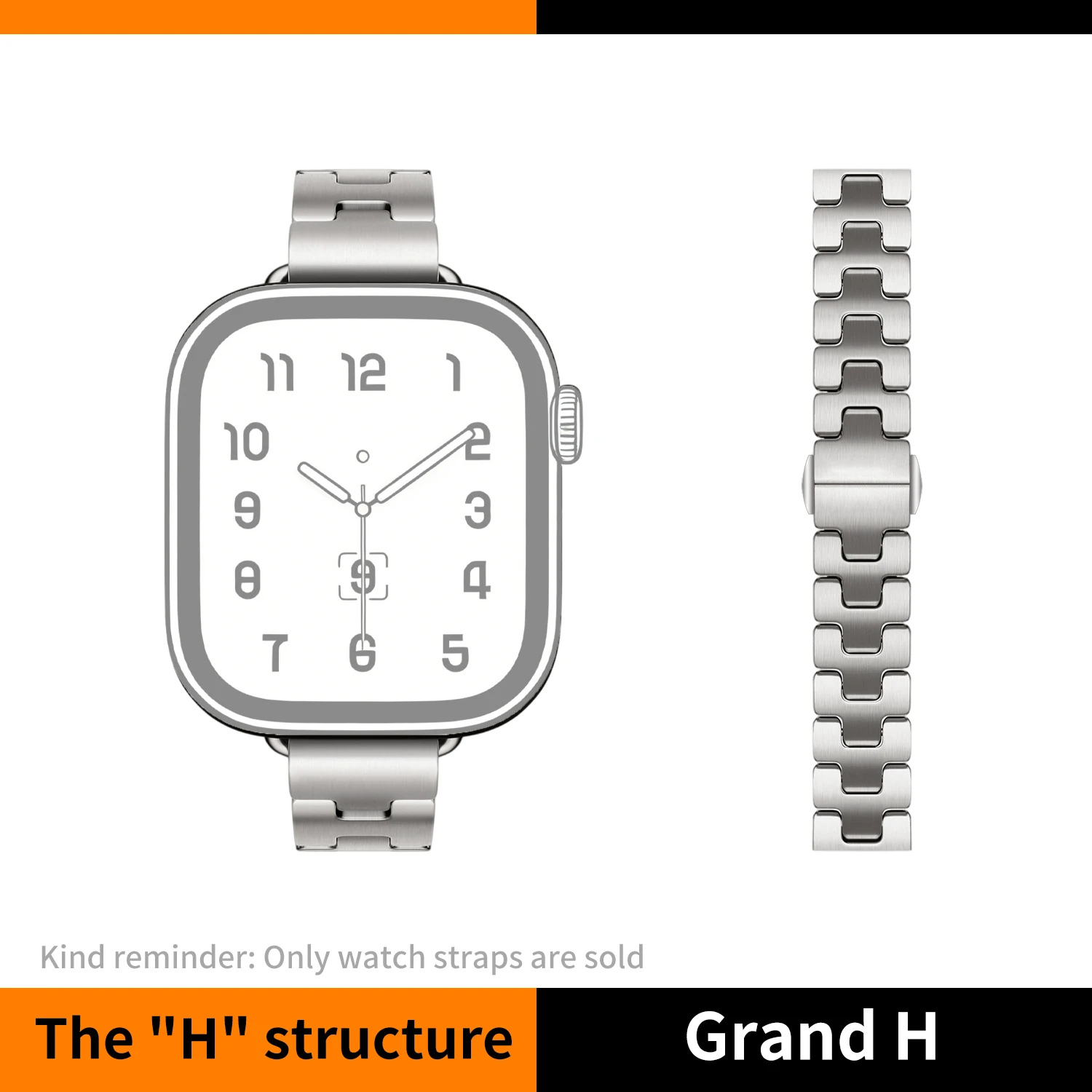 kebitt-女性用-14mm-サテン-h-ストラップ-apple-watch-シリーズ-11-10-9-8-7-6-se-ステンレススチールバンド-iwatch-46mm-42mm-41mm対応