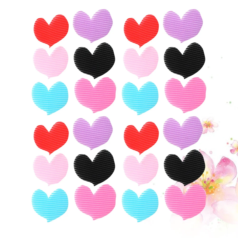 

24Pcs Heart Shape Hair Fringe Stickers Easy on Off Hair Fixed Fringe Tool for Makeup Facial Cleansing Bangs Holder